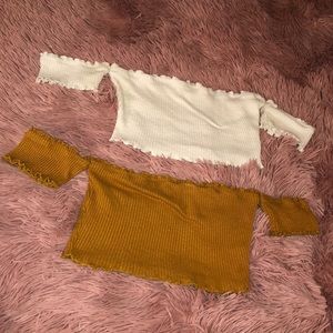 Two crop tops